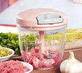 900ML Manual Food Chopper with 5 Stainless Steel Blades | Speedy Hand Chopper | Vegetable & Fruit Cutter