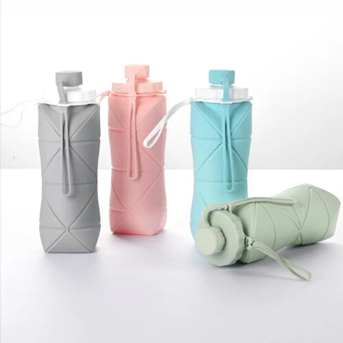 Silicone Foldable Water Bottle (600ml)