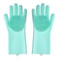 Silicone Magic Cleaning Gloves (Pair) | Multi-Purpose Scrubber Gloves for Kitchen, Bathroom & Car