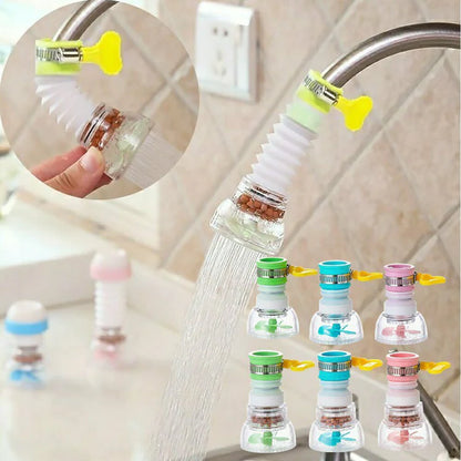 360° Water Saving Tap | Anti-Splash Faucet Sprayer & Kitchen Sink Aerator