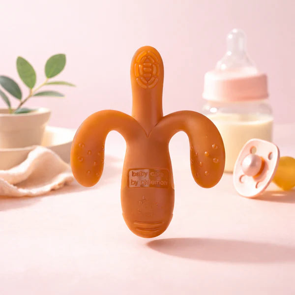 Rio Silicone Baby Teether Cum Toothbrush | BPA-Free Soft Training Toothbrush