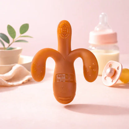 Rio Silicone Baby Teether Cum Toothbrush | BPA-Free Soft Training Toothbrush