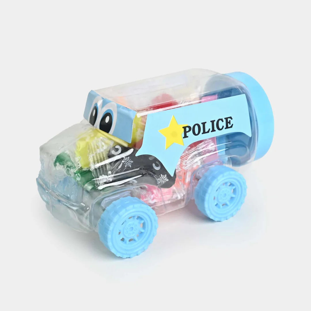 Police Car Clay Playset for Kids | DIY Modeling Clay Set | Multi-Color Creative Toy