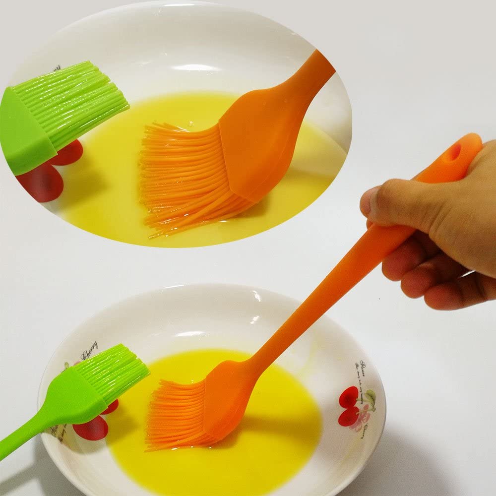 Premium Full Silicone Oil Brush | Heat Resistant Cooking, Baking & BBQ Basting Brush