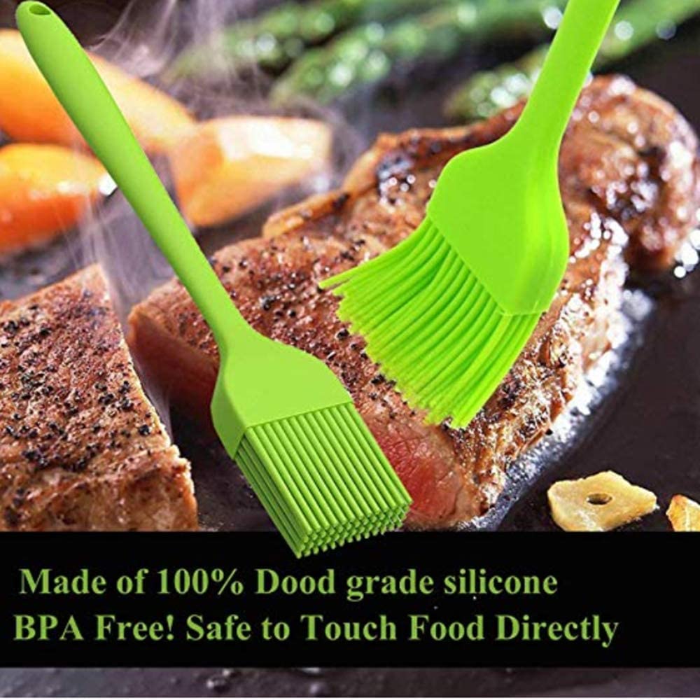 Premium Full Silicone Oil Brush | Heat Resistant Cooking, Baking & BBQ Basting Brush