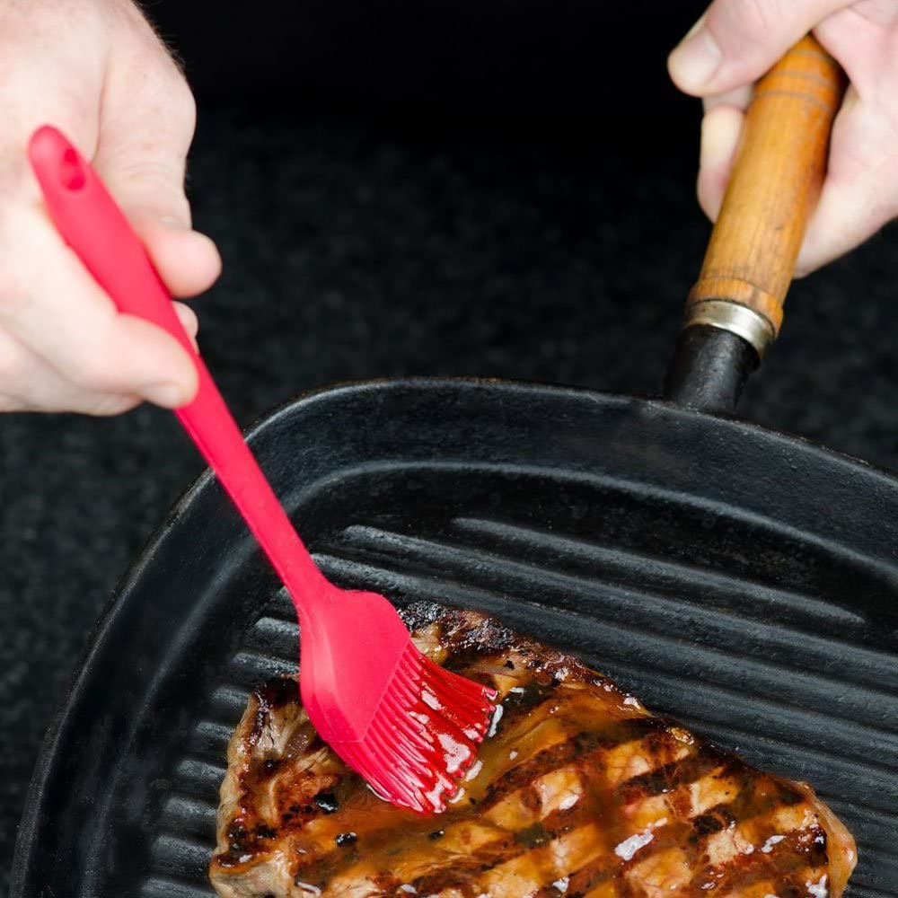 Premium Full Silicone Oil Brush | Heat Resistant Cooking, Baking & BBQ Basting Brush