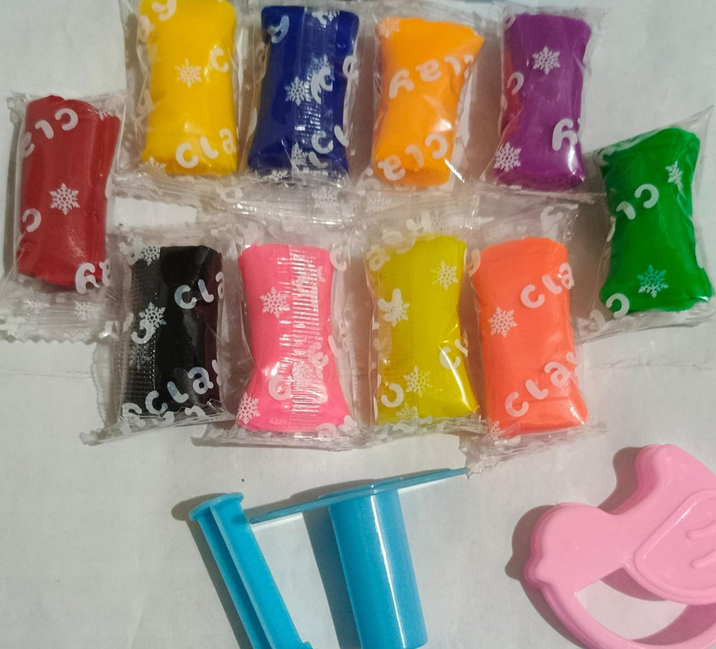 10 Colors Modeling Clay Box for Kids | Non-Toxic DIY Creative Play Dough Set