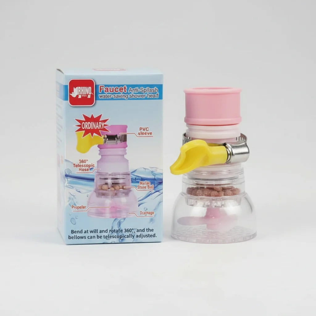 360° Water Saving Tap | Anti-Splash Faucet Sprayer & Kitchen Sink Aerator